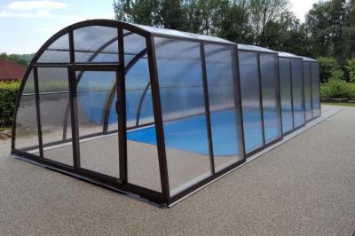 Výstavba bazénu a zámkové dlažby - Tisá